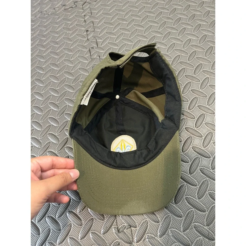 Boy Scouts Of America Webelo Strapback Hat Green M/L Plaid Web Twill Uniform Cap